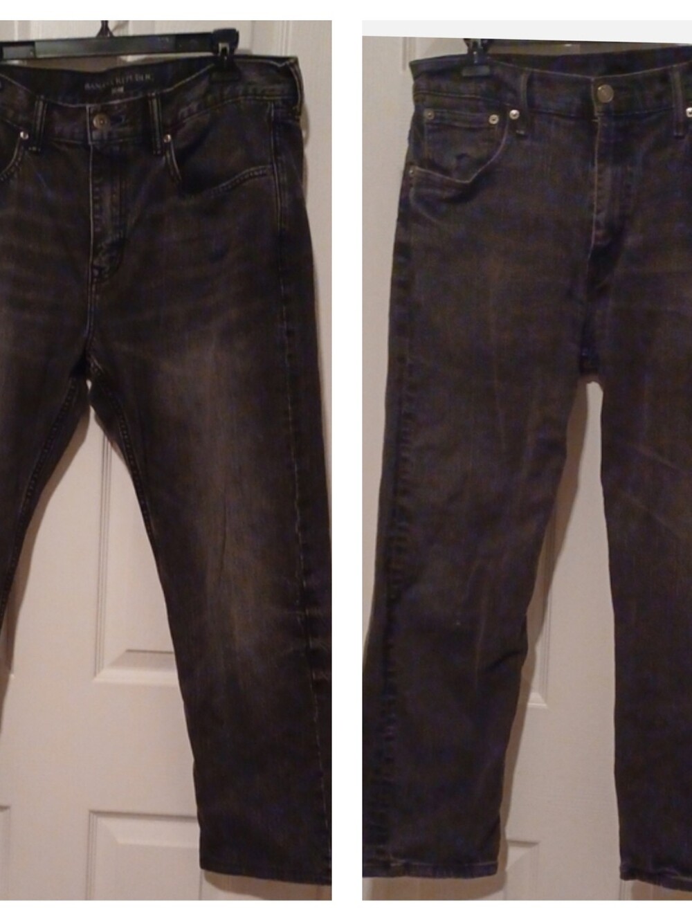 Men's BR Dark Gray Straight Jeans 35x30. And LEVI strauss Co 34x30